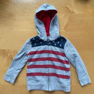 Baby B’gosh American Flag Full-Zip Hoodie